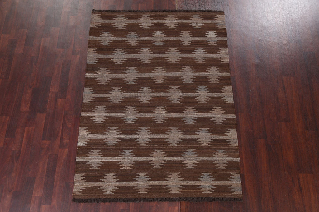 Natural Dye Kilim Handmade Area Rug 5x7