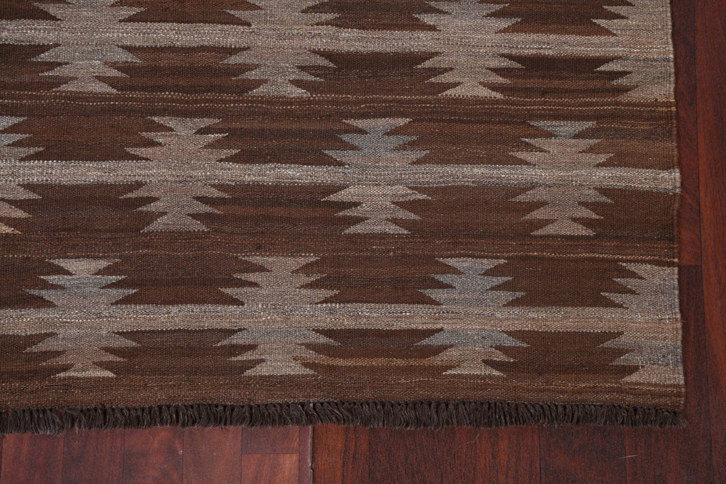 Natural Dye Kilim Handmade Area Rug 5x7