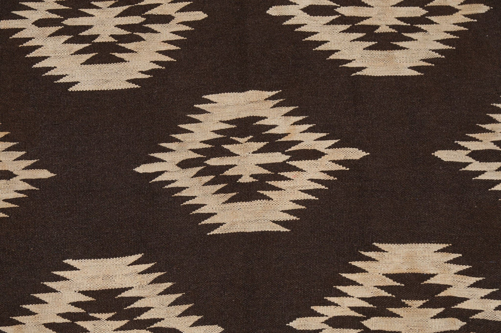 Natural Dye Kilim Wool Area Rug 5x7