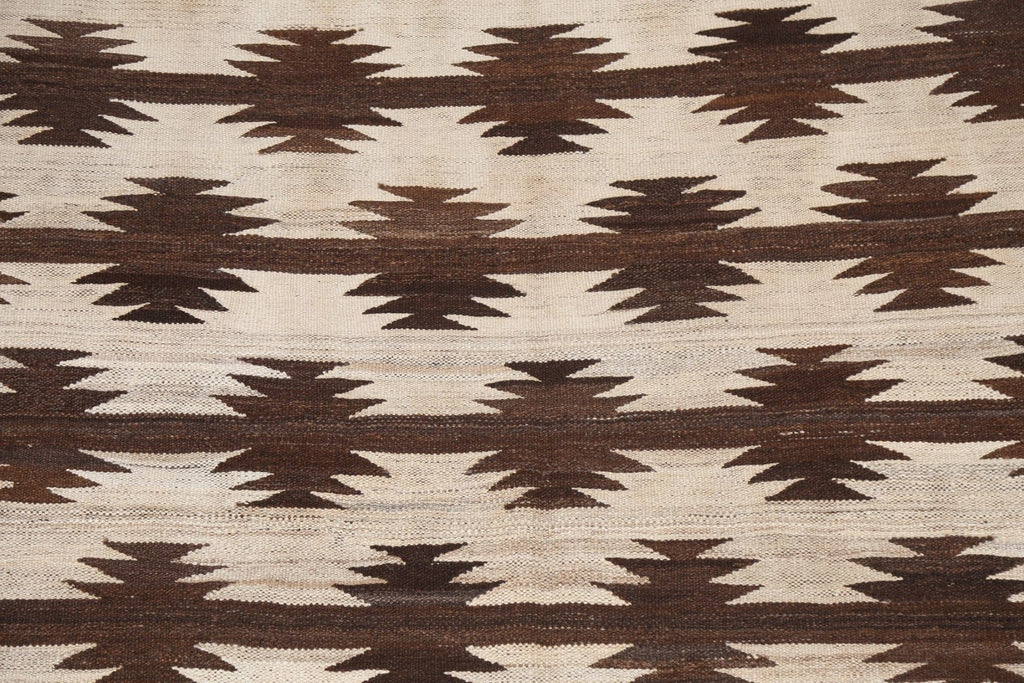 Natural Dye Kilim Wool Area Rug 5x7