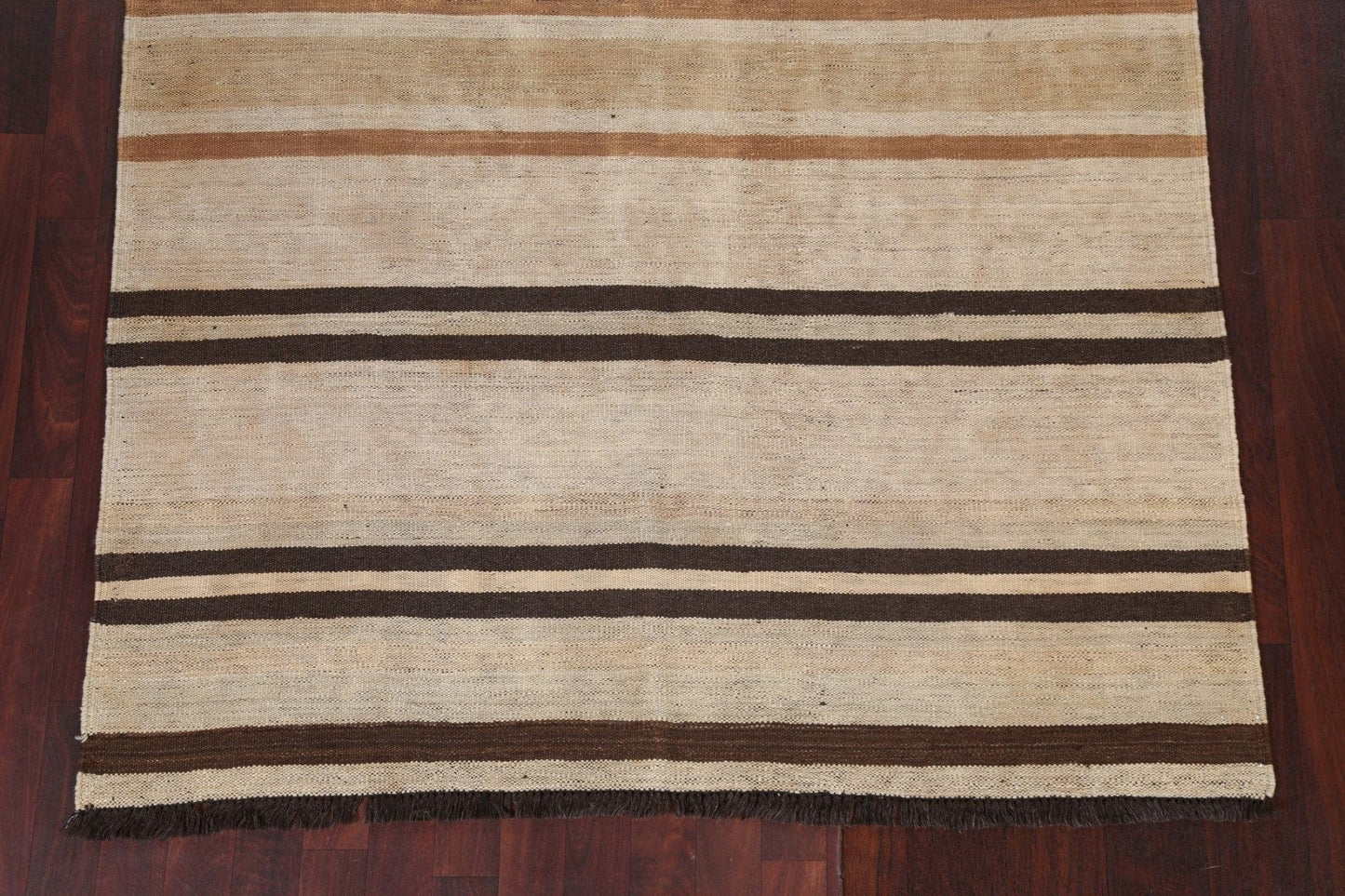 Natural Dye Kilim Flat-Weave Area Rug 5x7