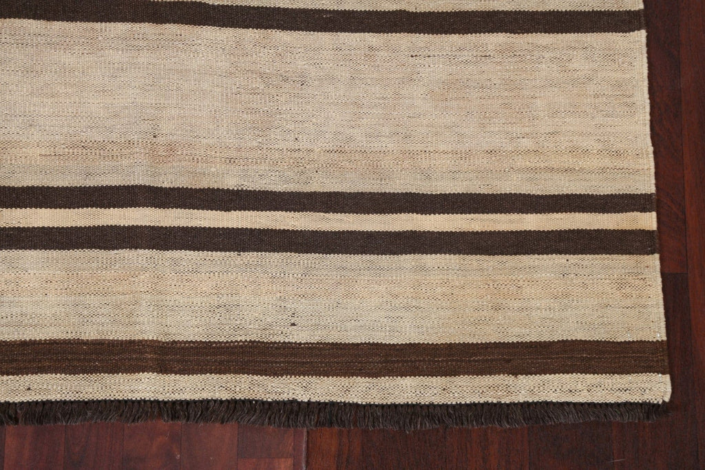 Natural Dye Kilim Flat-Weave Area Rug 5x7