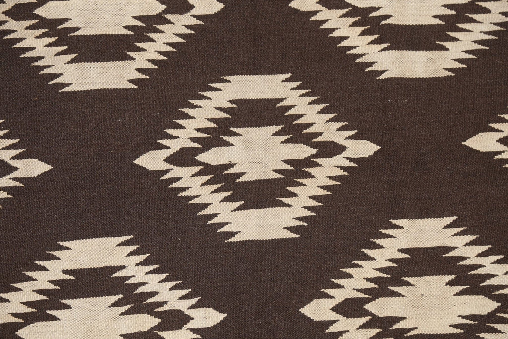 Natural Dye Kilim Flat-Weave Area Rug 5x7