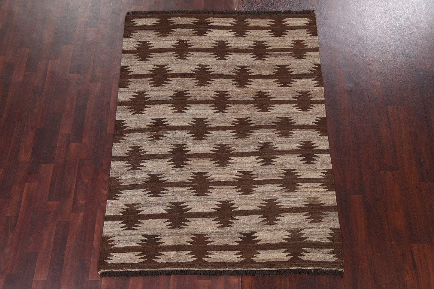 Natural Dye Kilim Handmade Area Rug 5x7