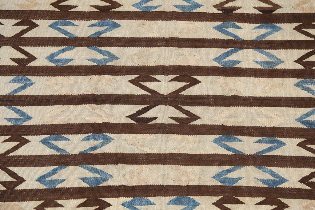 Natural Dye Tribal Kilim Wool Area Rug 5x7