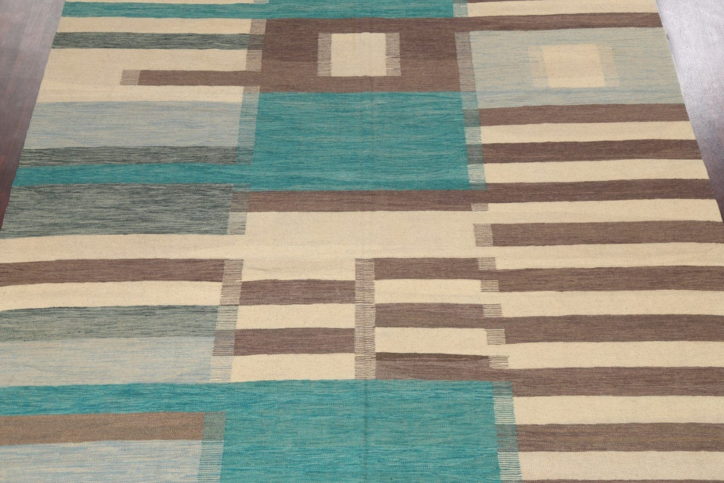 Natural Dye Kilim Flat-Weave Area Rug 10x13