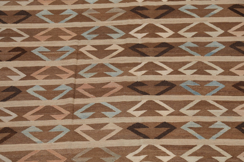 Natural Dye Kilim Wool Area Rug 6x10