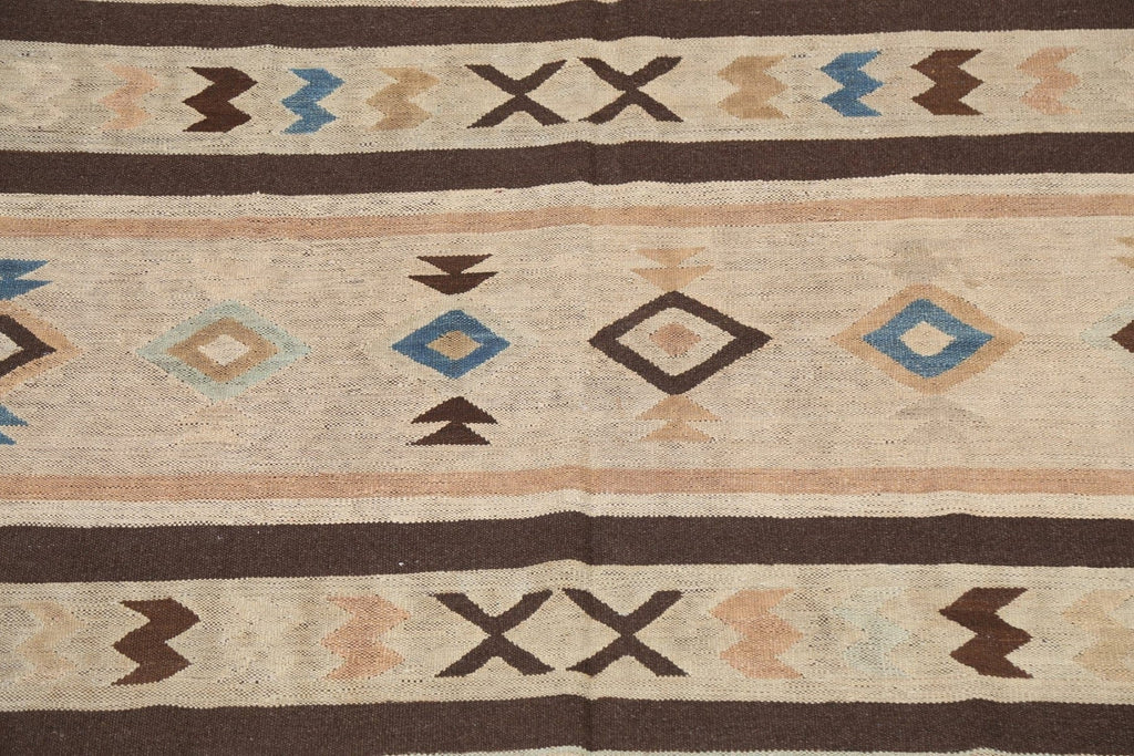 Natural Dye Kilim Wool Area Rug 6x13