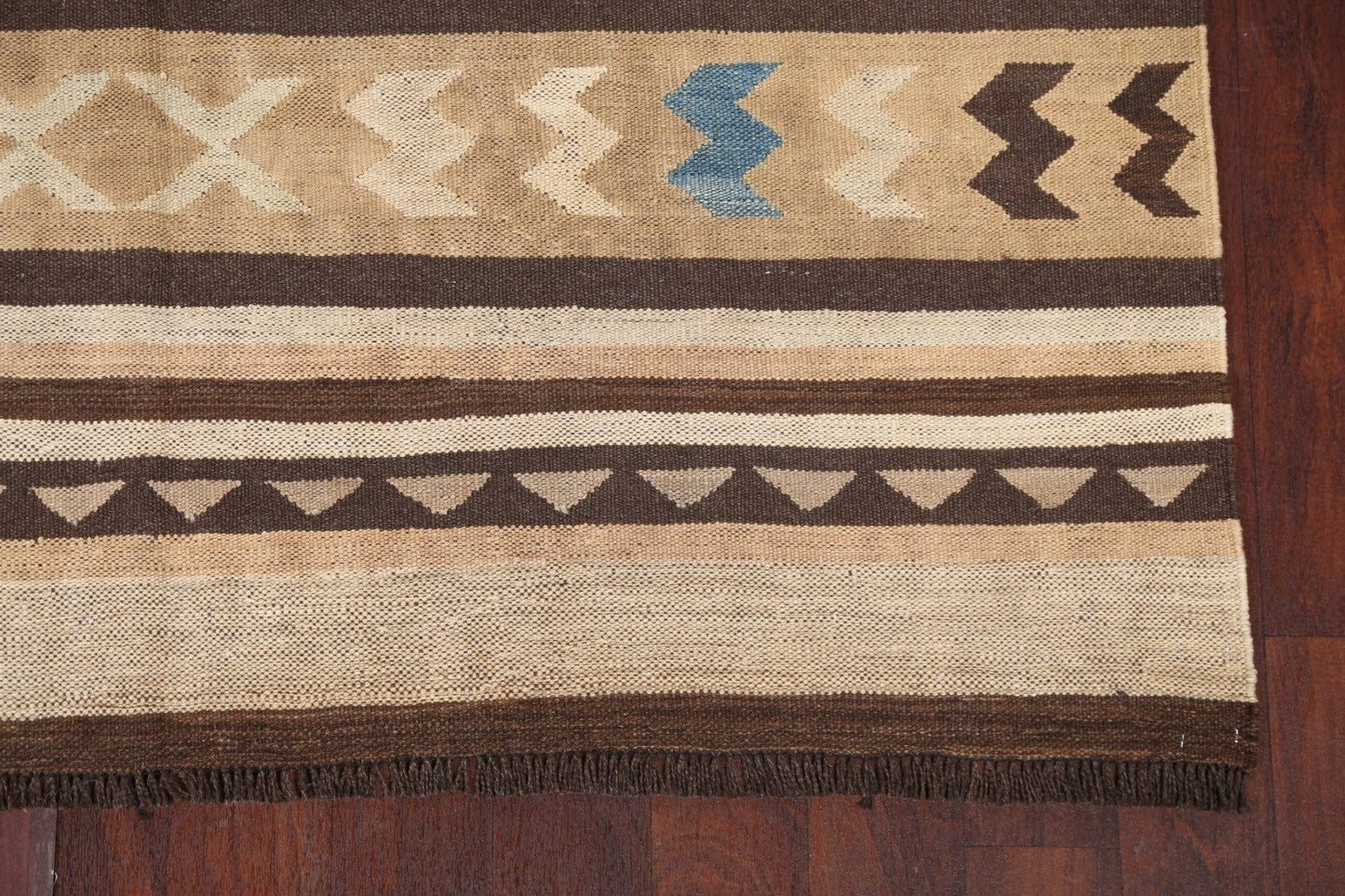 Natural Dye Kilim Wool Area Rug 6x13