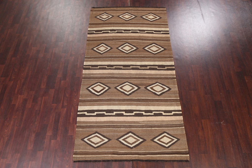 Natural Dye Tribal Kilim Handmade Area Rug 5x10