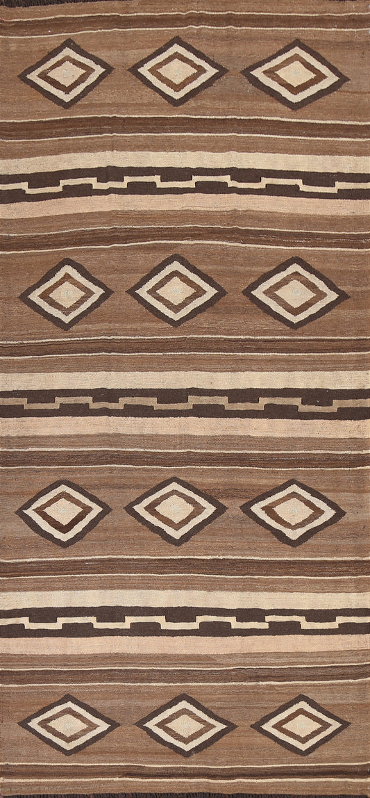Natural Dye Tribal Kilim Handmade Area Rug 5x10