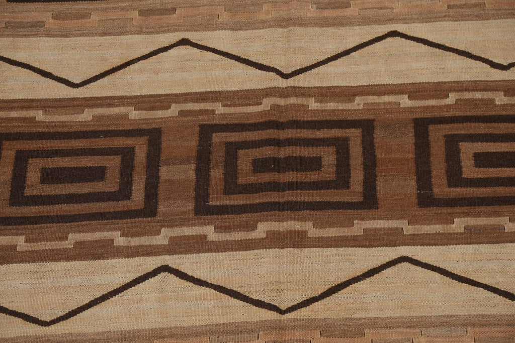 Natural Dye Kilim Wool Area Rug 5x10