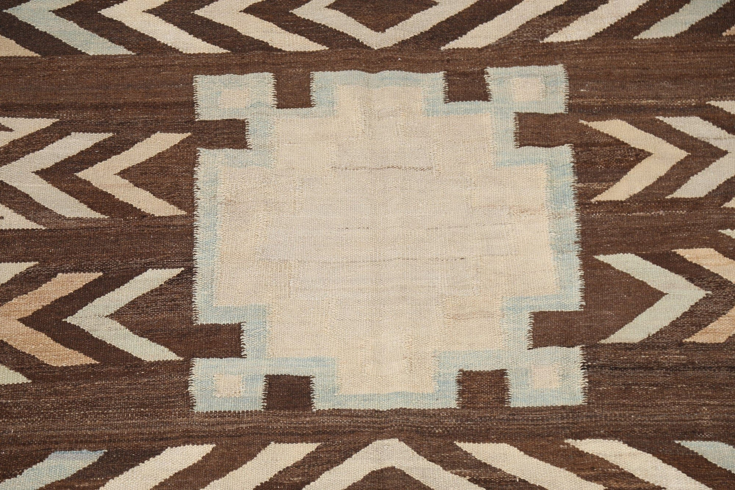 Natural Dye Wool Kilim Oriental Area Rug 6x8