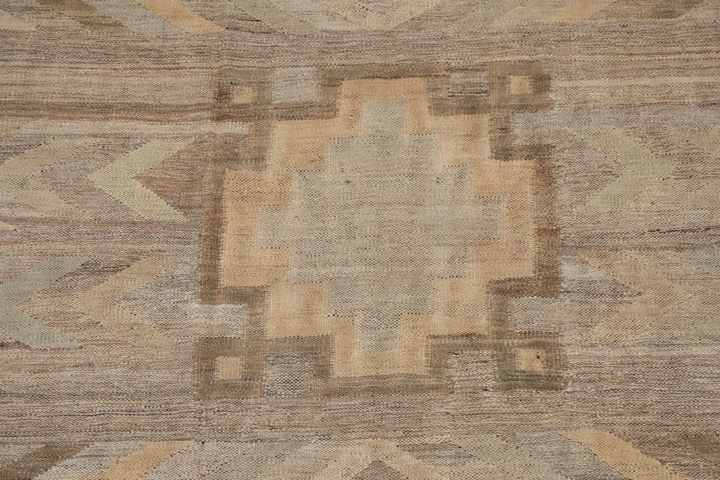 Natural Dye Kilim Flat-Weave Area Rug 6x8