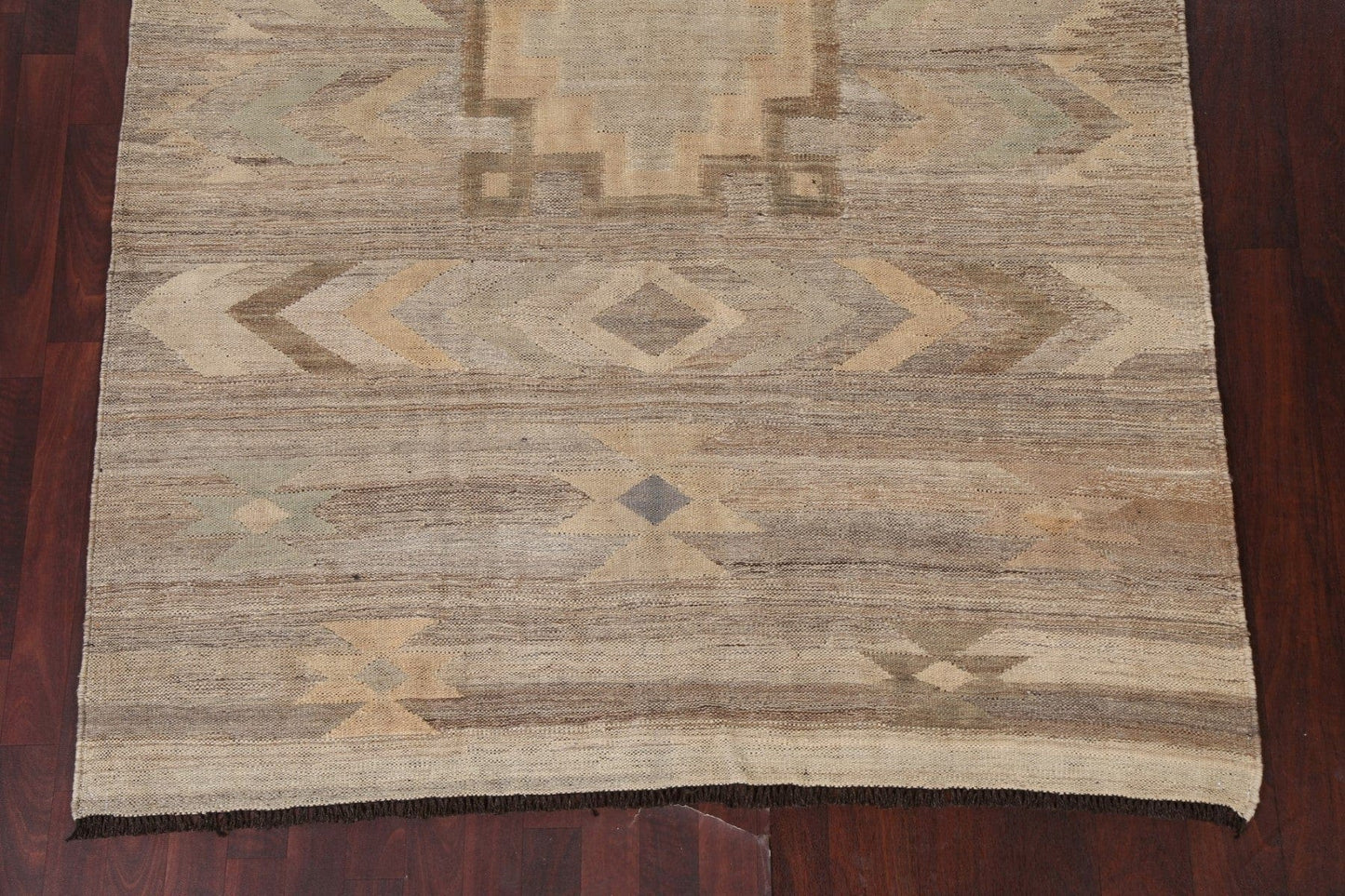 Natural Dye Kilim Flat-Weave Area Rug 6x8