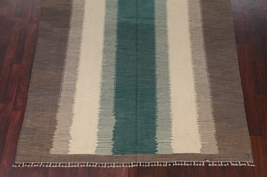 Flat-Woven Kilim Wool Area Rug 7x10