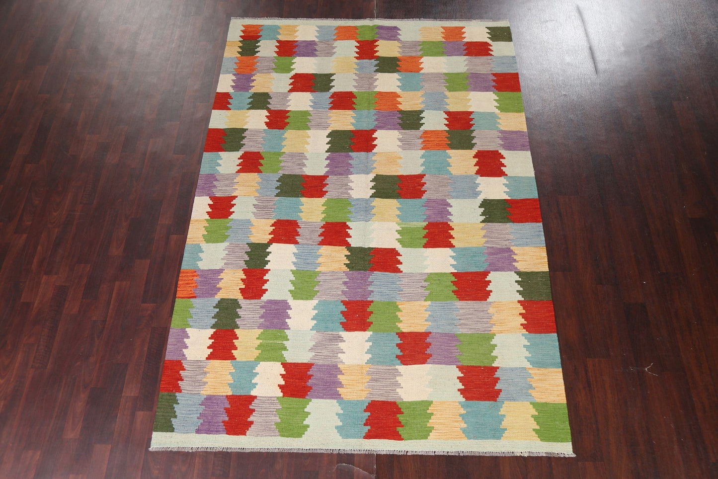 Flat Weave Kilim Handmade Area Rug 7x10