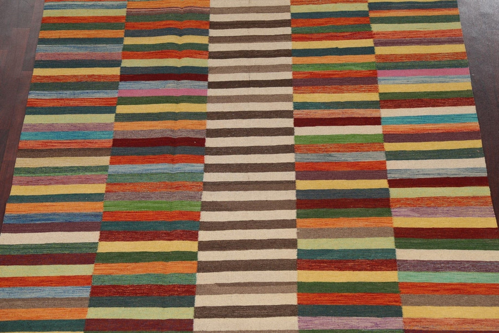 Handmade Kilim Flat Weave Area Rug 7x10