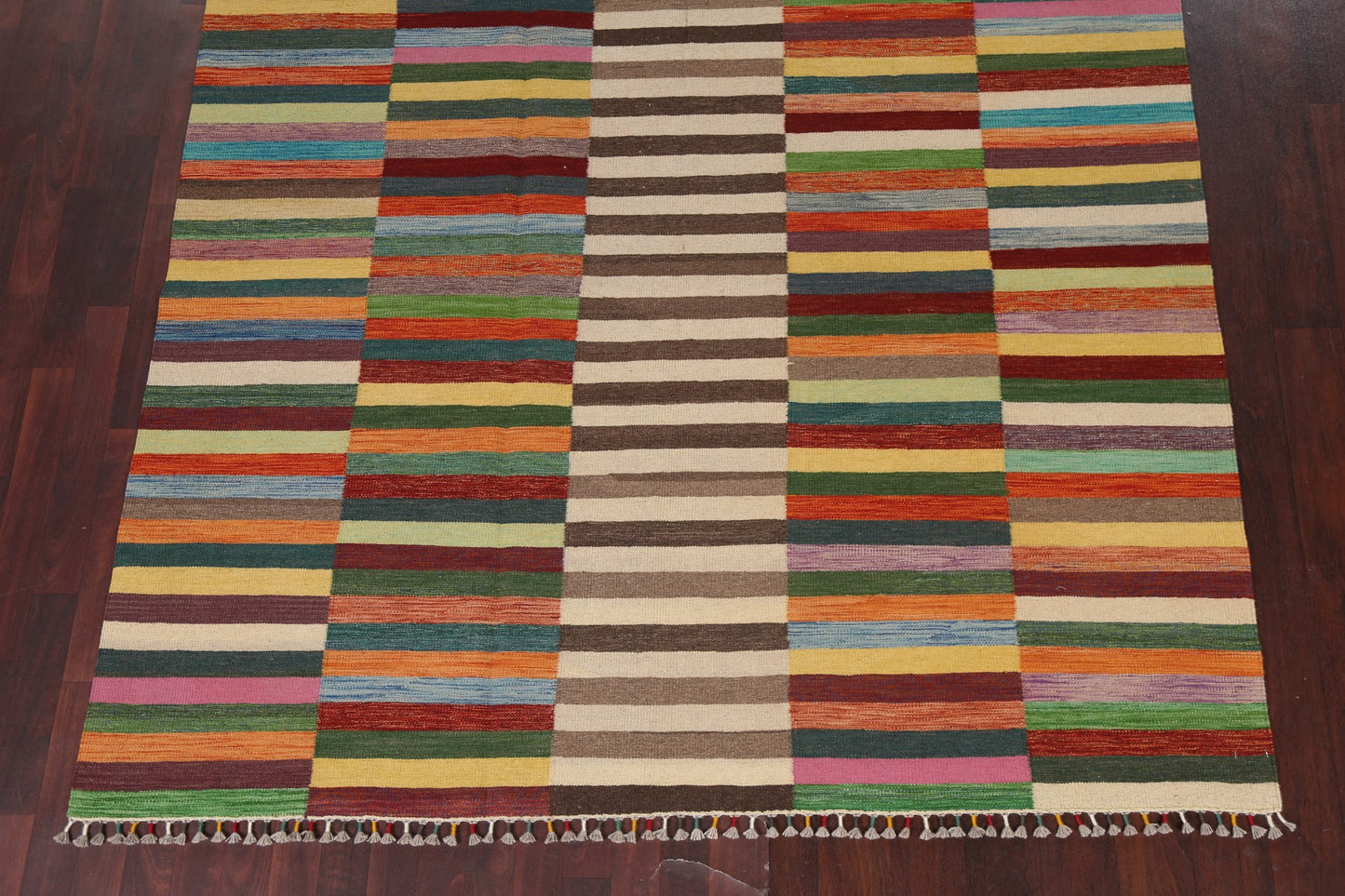 Handmade Kilim Flat Weave Area Rug 7x10