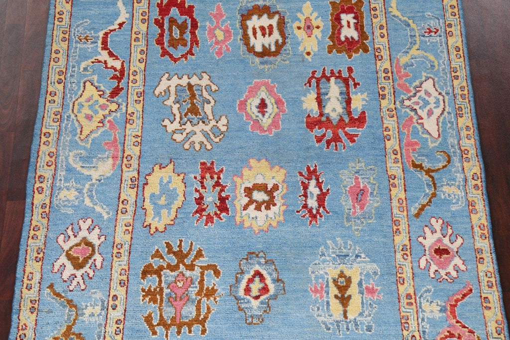 Vegetable Dye Oushak Turkish Area Rug 6x8