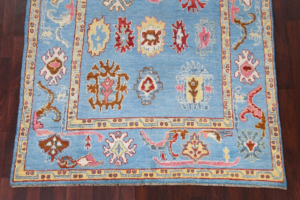 Vegetable Dye Oushak Turkish Area Rug 6x8