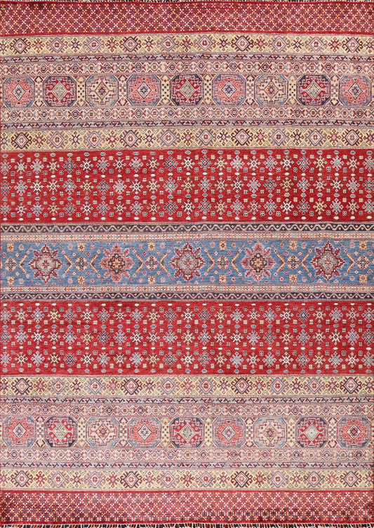 Vegetable Dye Kazak Wool Area Rug 8x10