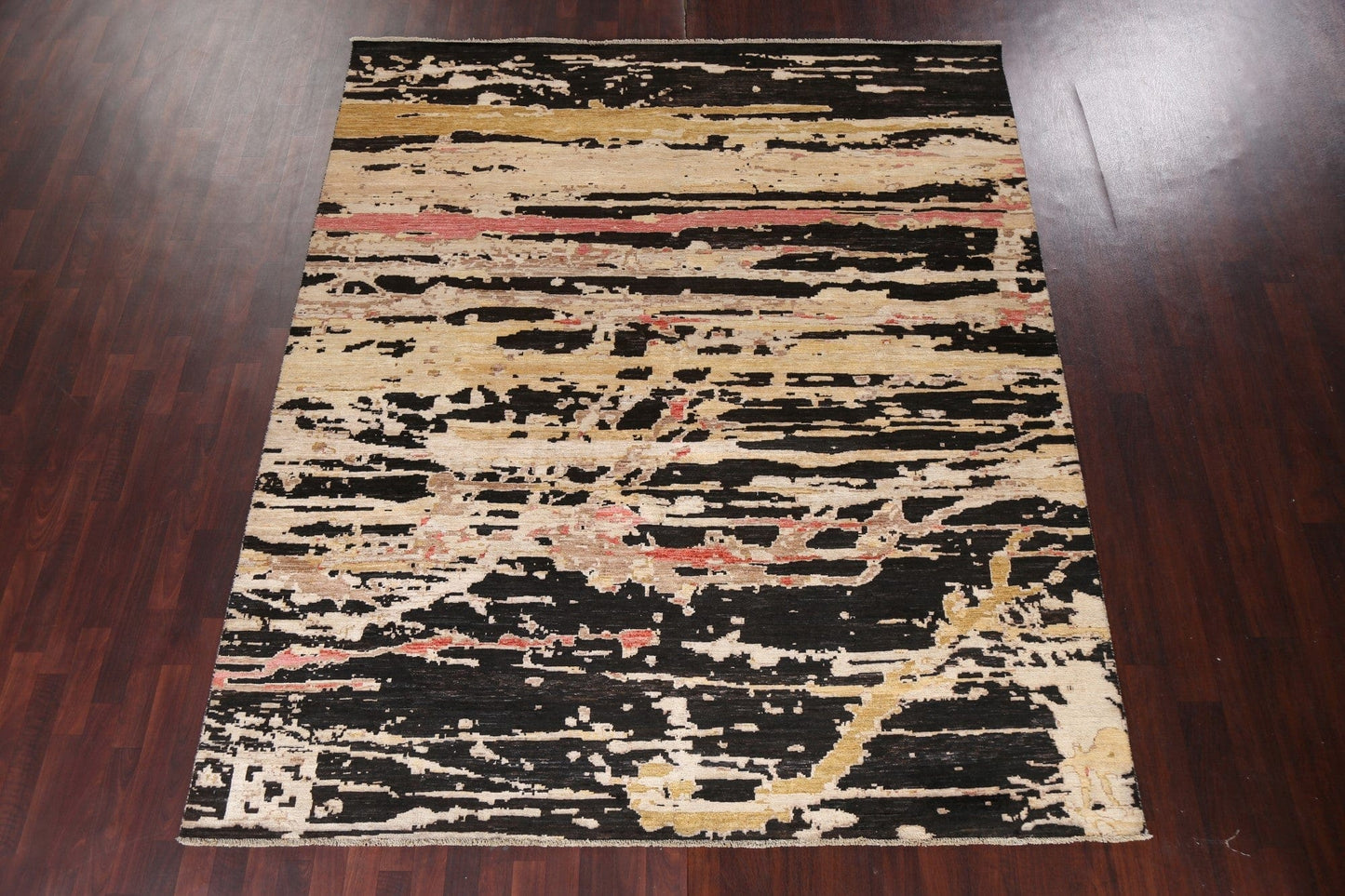 Vegetable Dye Abstract Oriental Area Rug 8x10