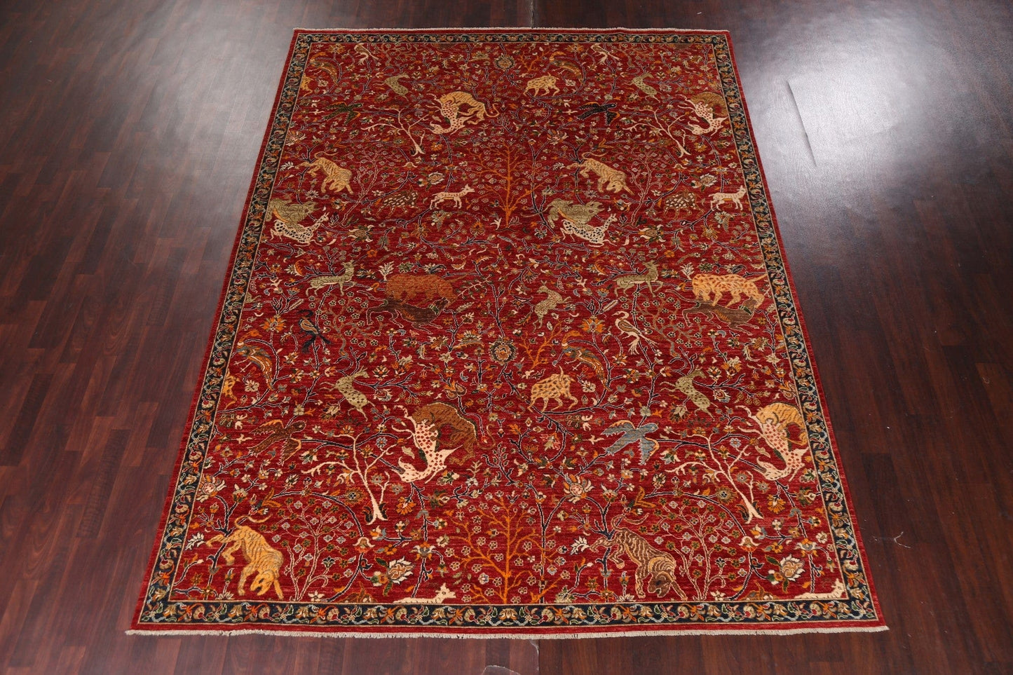 Vegetable Dye Animal Pictorial Ziegler Oriental Area Rug 9x12