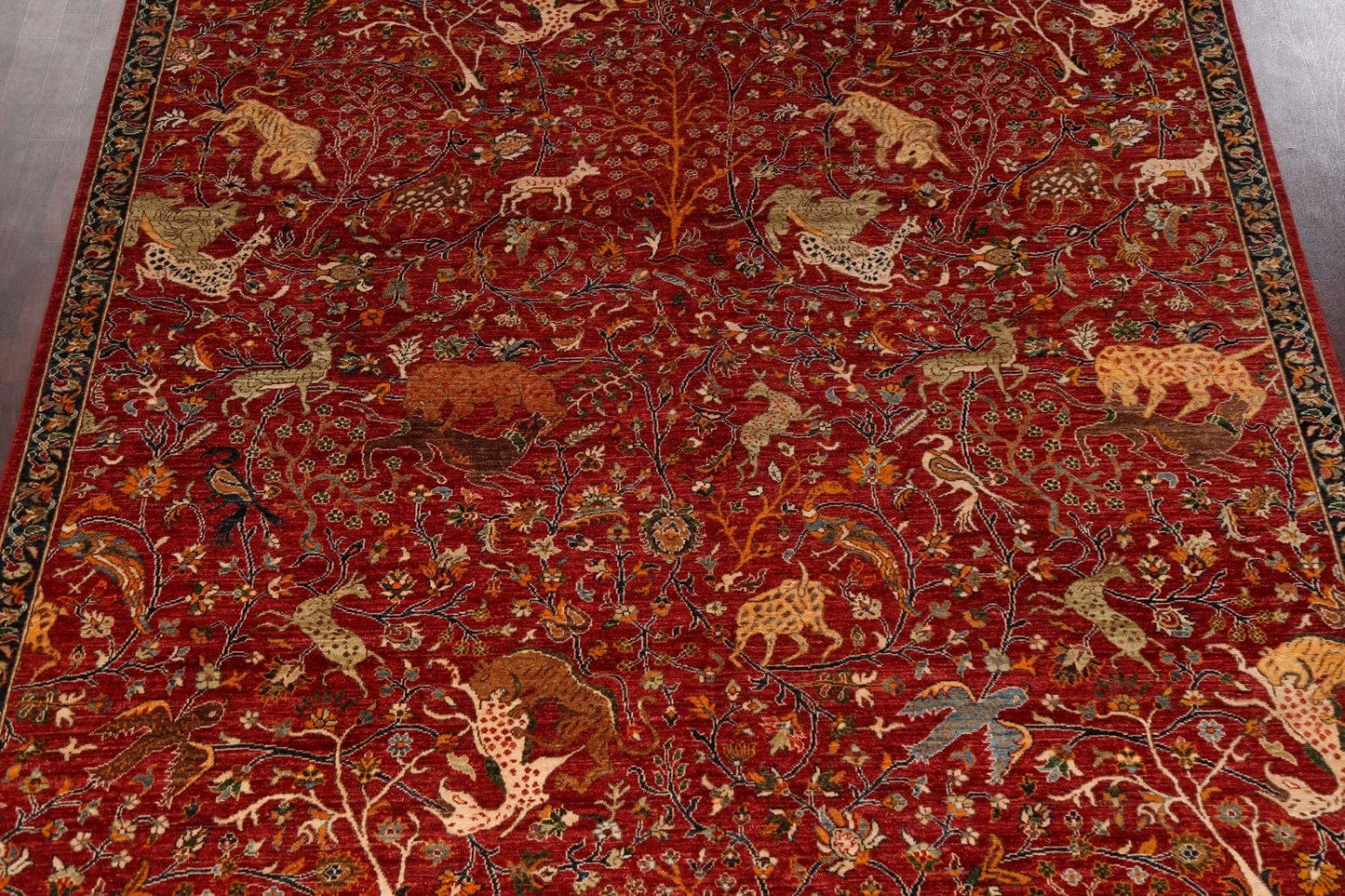 Vegetable Dye Animal Pictorial Ziegler Oriental Area Rug 9x12