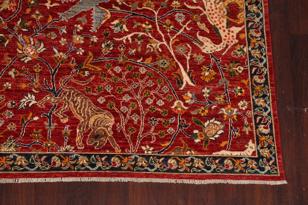 Vegetable Dye Animal Pictorial Ziegler Oriental Area Rug 9x12