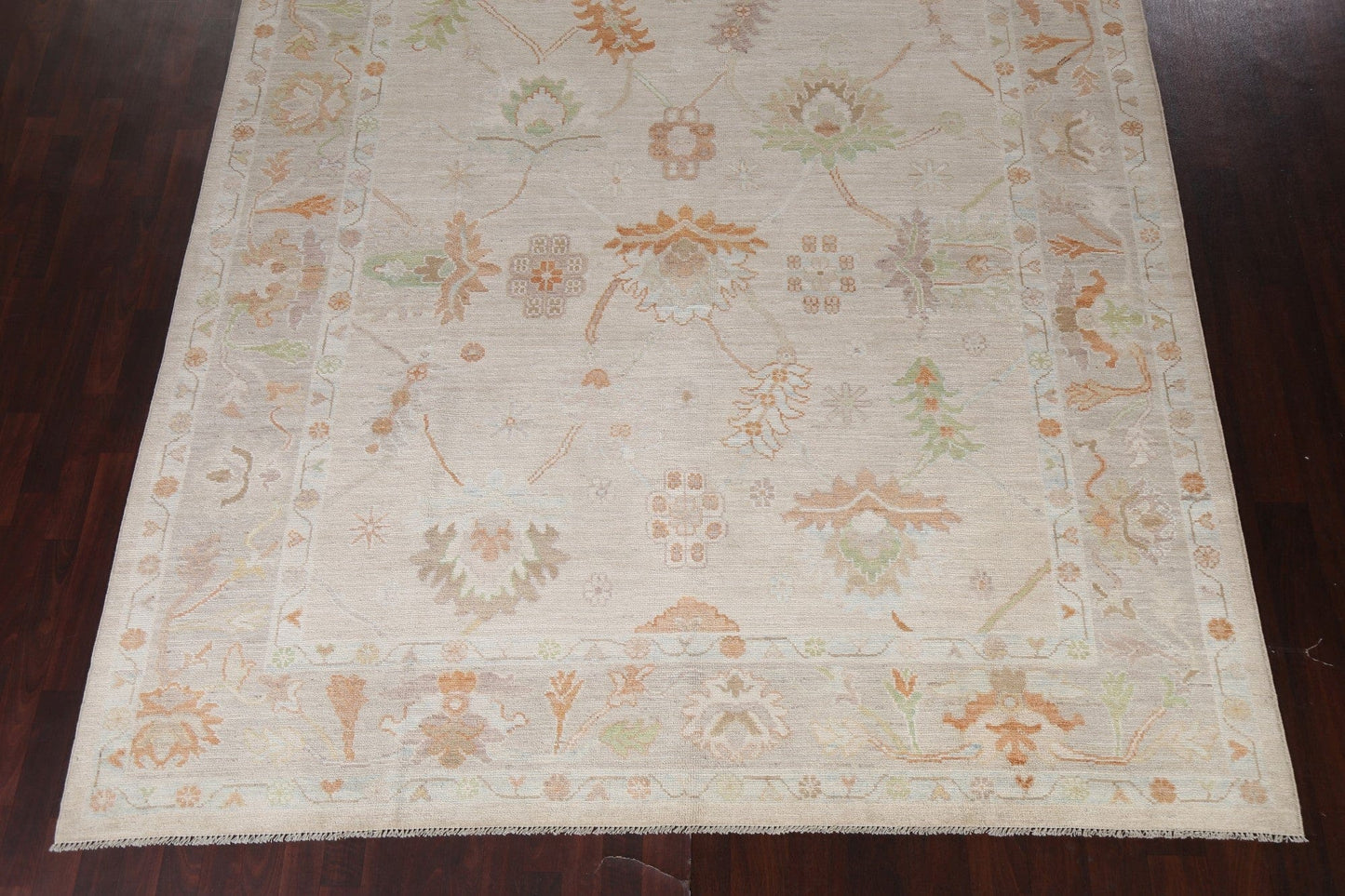 Vegetable Dye Oushak Turkish Area Rug 9x10