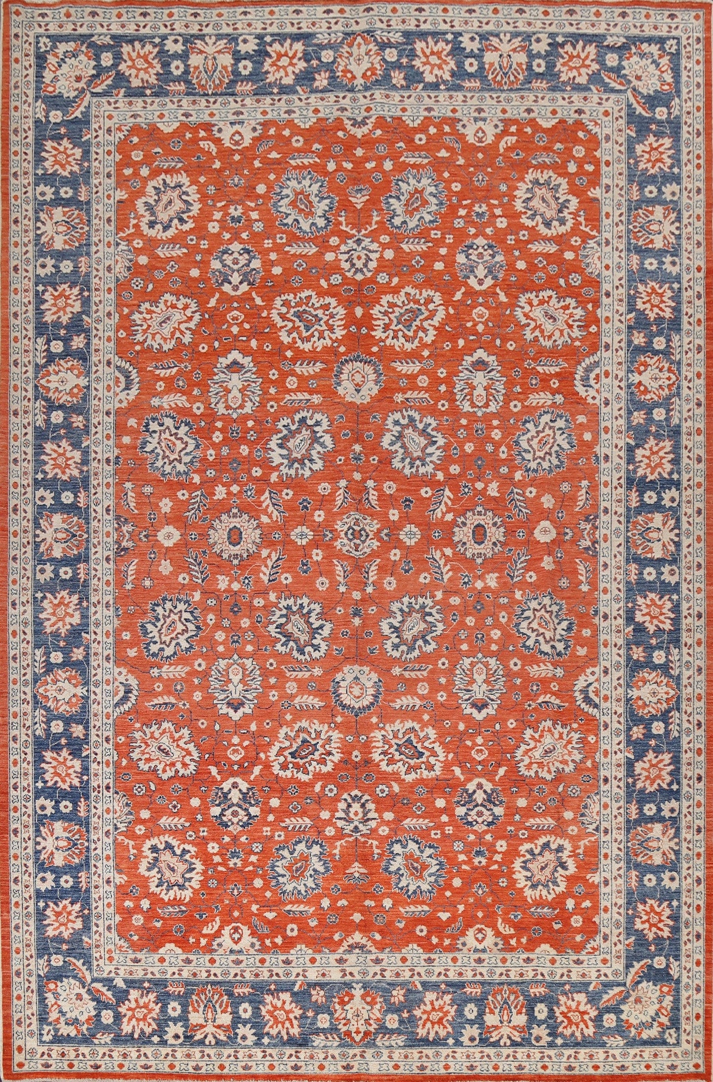 Vegetable Dye Ziegler Turkish Area Rug 9x12