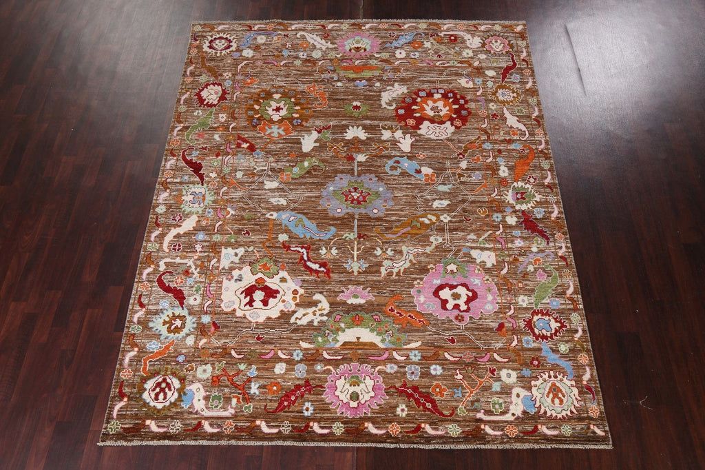 Vegetable Dye Oushak Turkish Area Rug 8x10