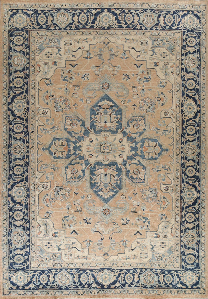 Vegetable Dye Heriz Turkish Area Rug 9x12