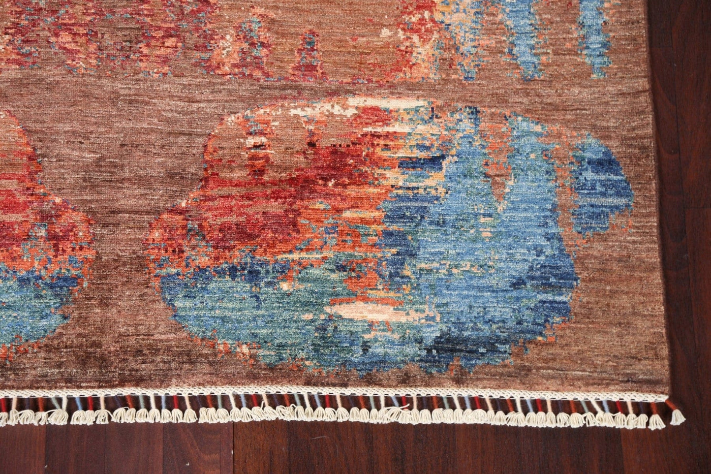 Wool Abstract Oriental Area Rug 6x8