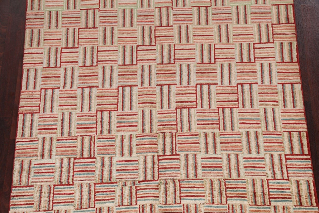 Striped Gabbeh Kashkoli Wool Area Rug 5x6