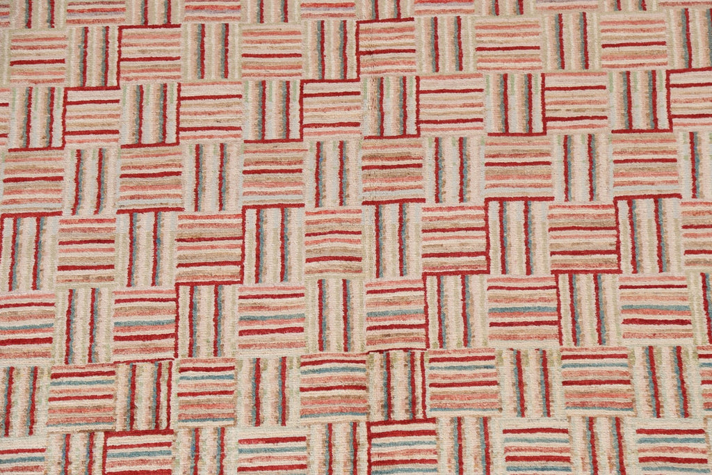 Striped Gabbeh Kashkoli Wool Area Rug 5x6