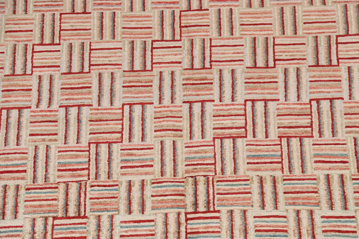 Striped Gabbeh Kashkoli Wool Area Rug 5x6