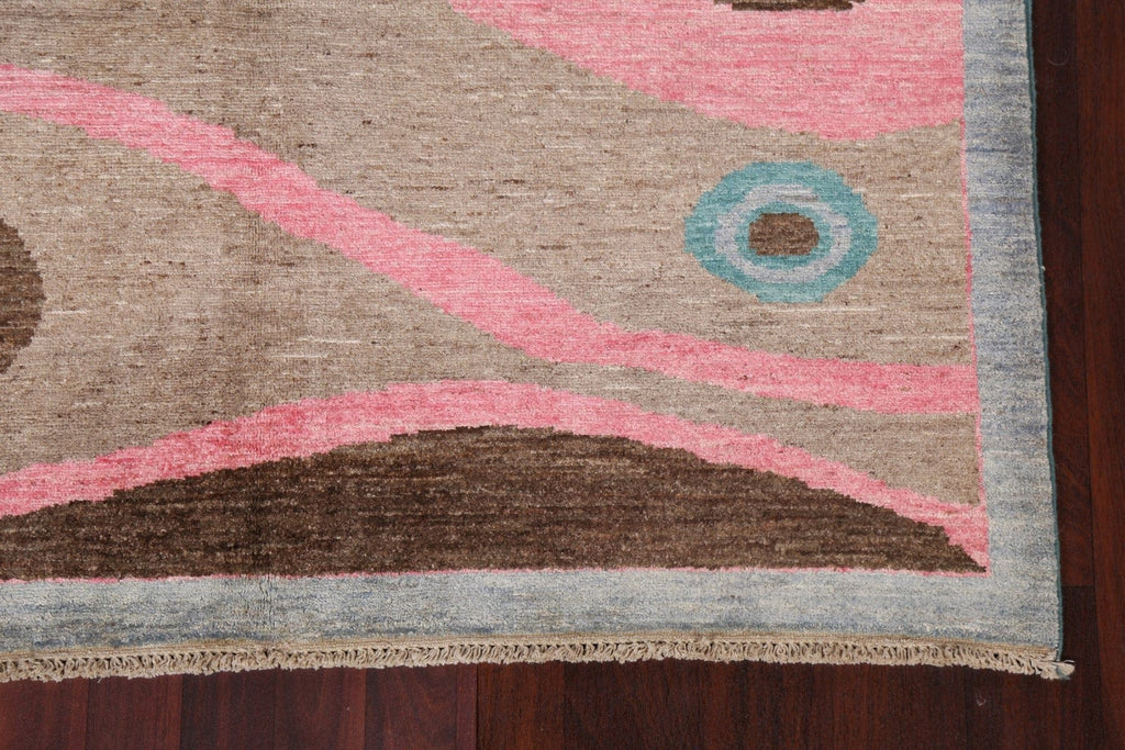 Wool Abstract Handmade Area Rug 5x7