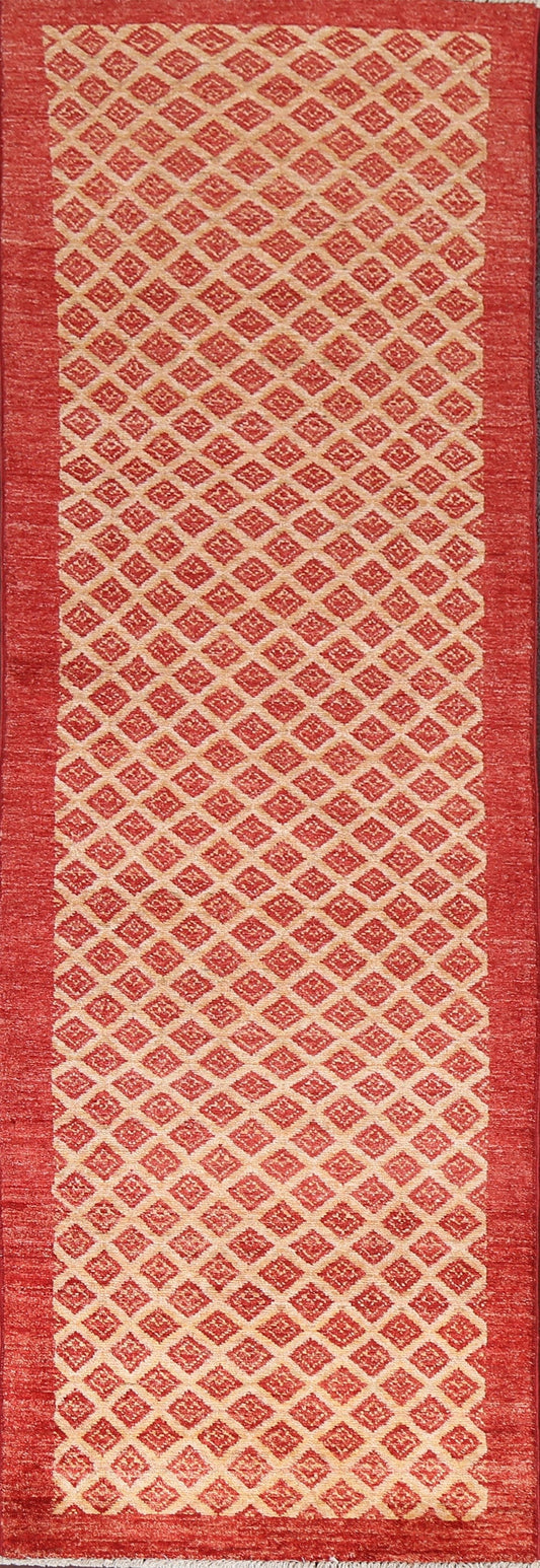 Wool Gabbeh Kashkoli Oriental Runner Rug 2x9