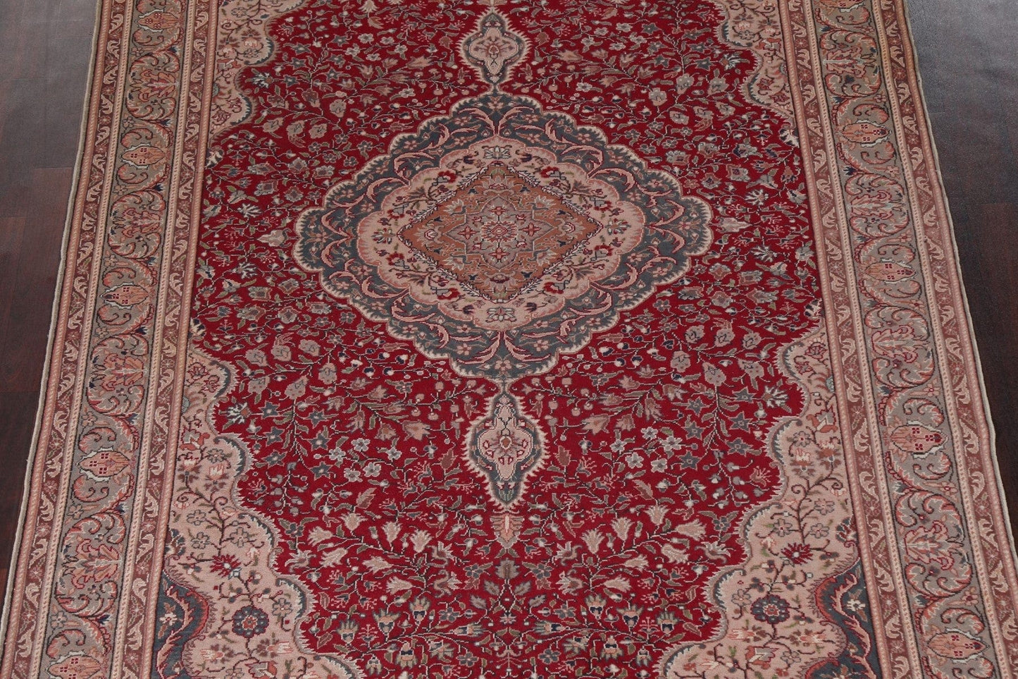 Vintage Red Anatolian Turkish Area Rug 6x10