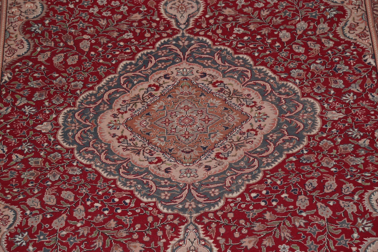 Vintage Red Anatolian Turkish Area Rug 6x10