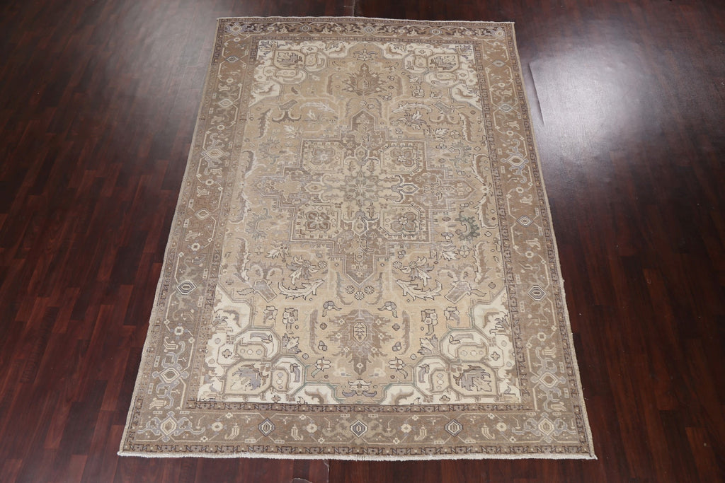 Vintage Heriz Persian Area Rug 8x12