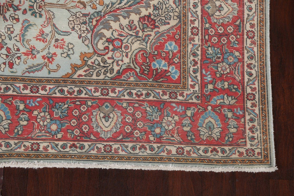 Vintage Floral Tabriz Persian Area Rug 7x10