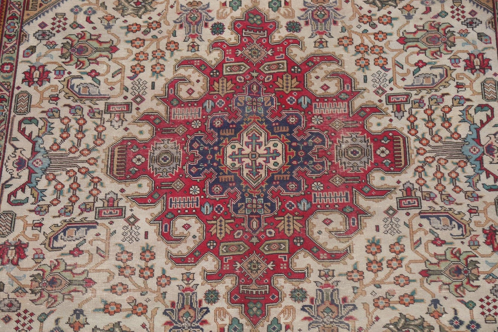 Vintage Tabriz Persian Area Rug 7x10