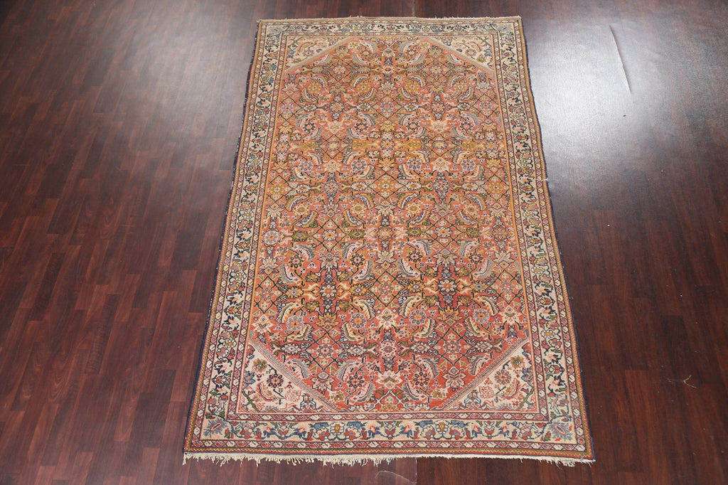 Antique Vegetable Dye Mahal Persian Area Rug 7x11