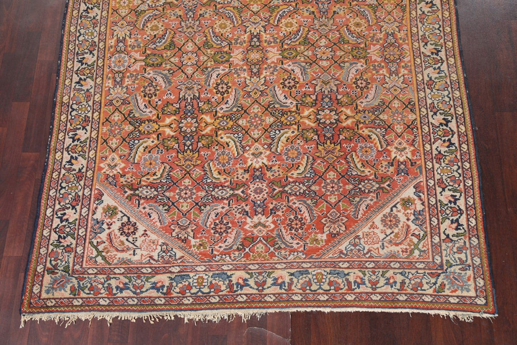 Antique Vegetable Dye Mahal Persian Area Rug 7x11