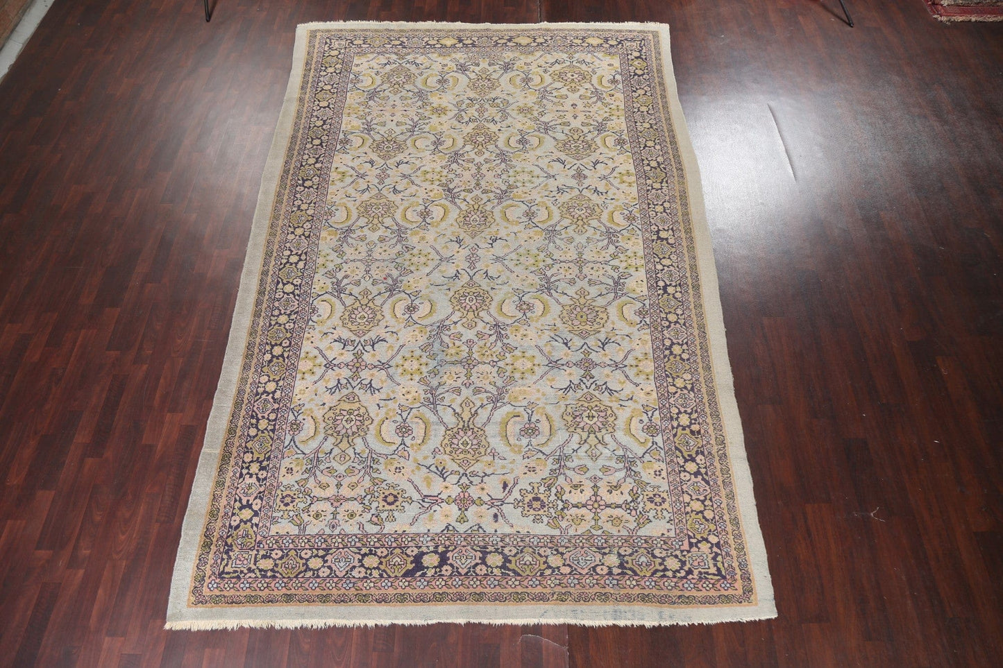 Pre-1900 Antique Vegetable Dye Sultanabad Persian Area Rug 8x13