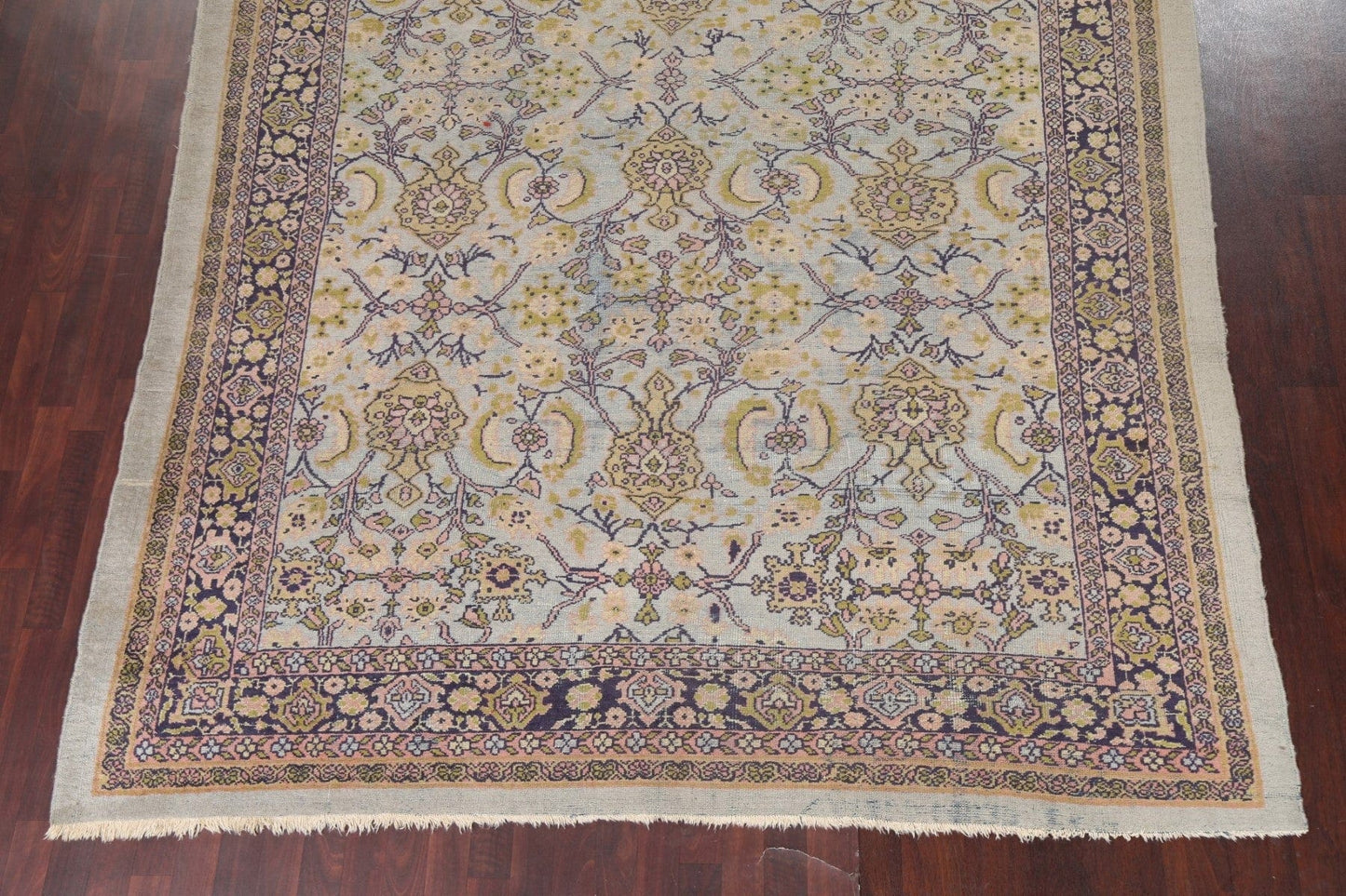 Pre-1900 Antique Vegetable Dye Sultanabad Persian Area Rug 8x13