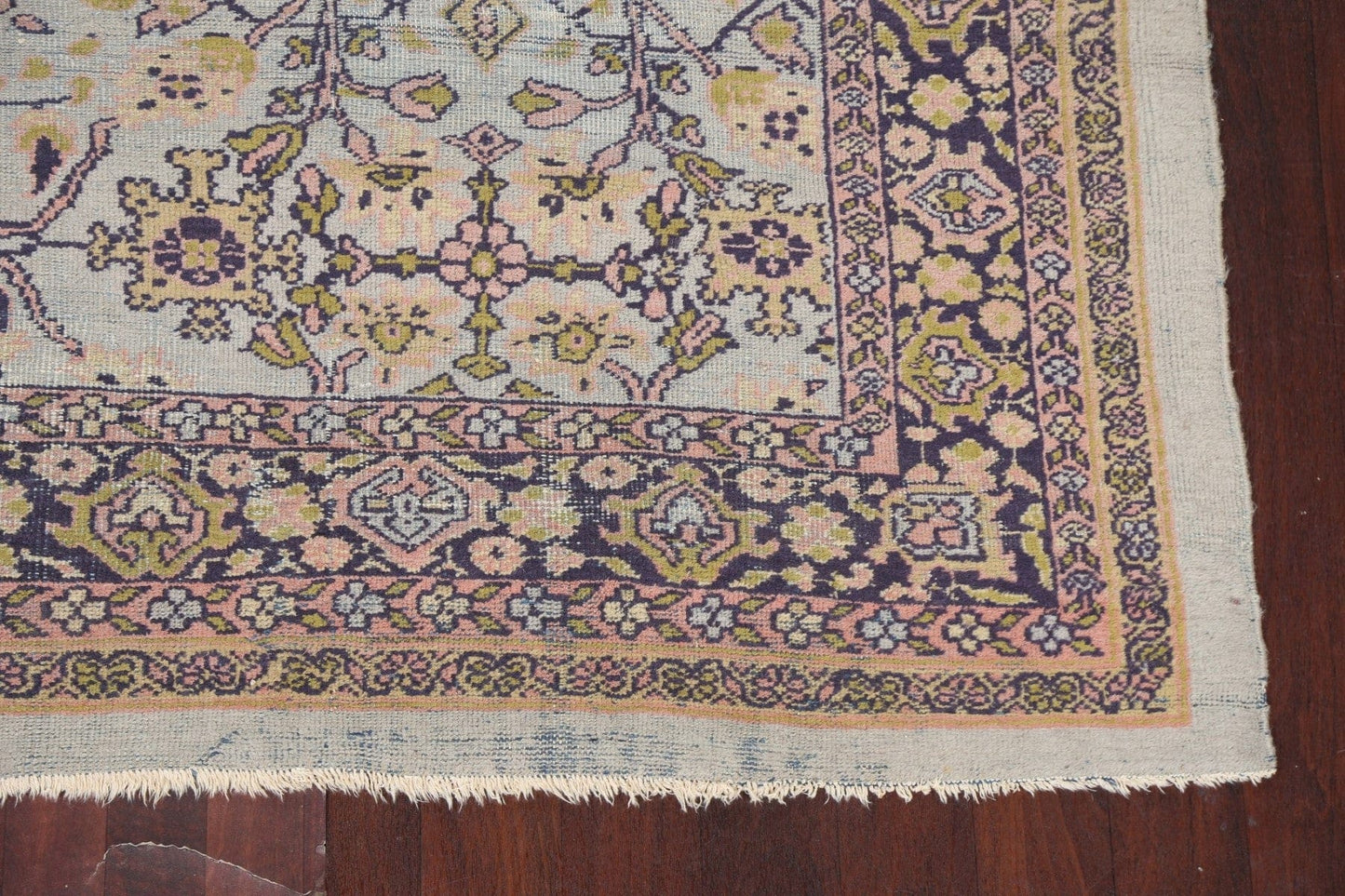 Pre-1900 Antique Vegetable Dye Sultanabad Persian Area Rug 8x13